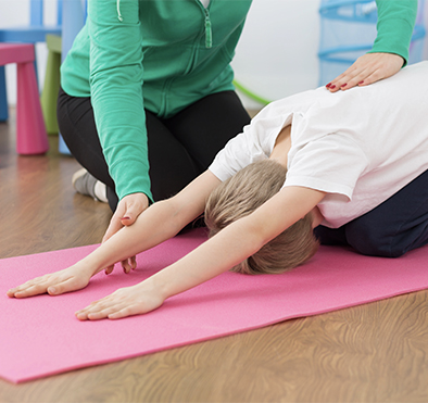 paediatric physiotherapy session